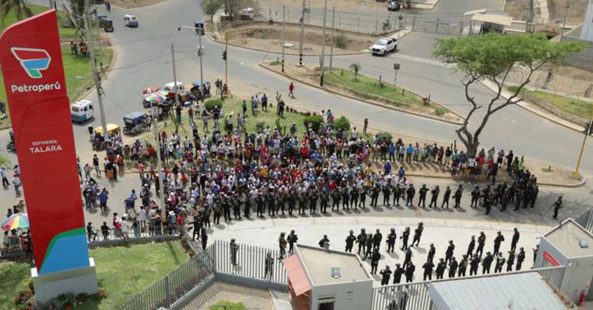 Petroperú rechaza los actos de violencia registrados en la Refinería Talara